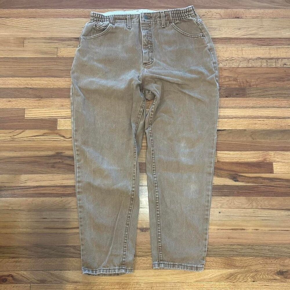 Llbean Men's Brown and Tan Trousers